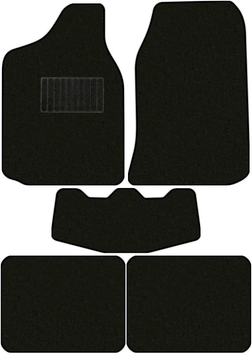 Коврики текстильные "Стандарт" для Лада 2101-2107 1970 - 2012, черные, 5шт.
