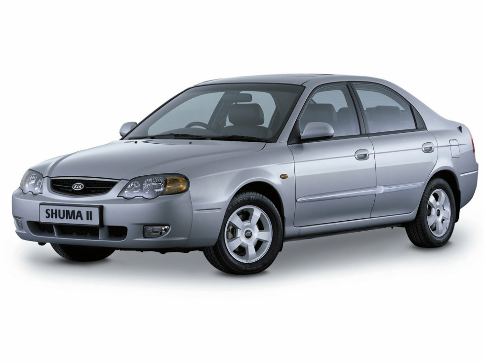 Коврики ЭВА "EVA ромб" для Kia Shuma 2001 - 2004, серые, 4шт.