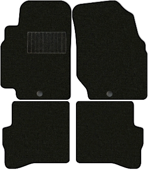 Коврики "Стандарт" в салон Nissan Almera Сlassic (седан / B10) 2006 - 2012, черные 4шт.
