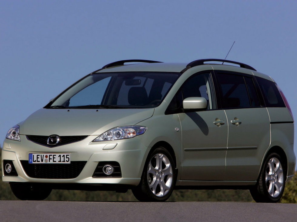 Коврики ЭВА "EVA ромб" для Mazda 5 (минивэн / CR) 2007 - 2011, серые, 4шт.